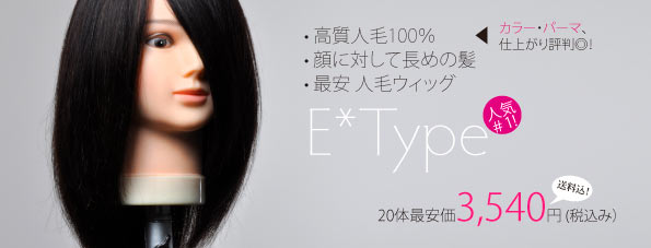 Cutwig.jp人気No.1! E* Type 100 カットウィッグ 人毛100% | Cutwig.jp 